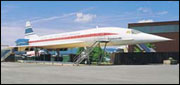Concorde van de vliegtuigtentoonstelling in Hermeskeil
